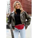 Klasyczna damska nerka biodrowa ze ekologicznej - Peterson-7