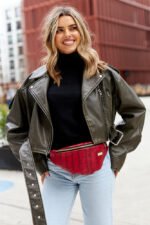 Klasyczna damska nerka biodrowa ze ekologicznej - Peterson-7