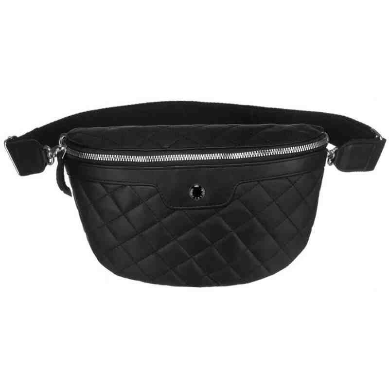 Miejska, pikowana saszetka damska ze skóry naturalnej - Peterson-3