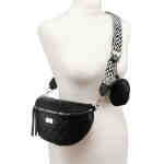 Miejska, pikowana nerka damska ze skóry ekologicznej - Rovicky-8