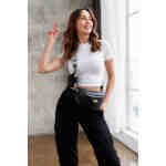 Miejska, pikowana nerka damska ze skóry ekologicznej - Rovicky-11