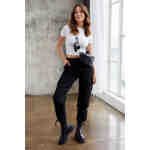 Miejska, pikowana nerka damska ze skóry ekologicznej - Rovicky-12