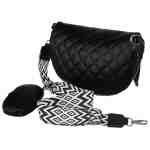 Miejska, pikowana nerka damska ze skóry ekologicznej - Rovicky-3