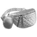 Miejska, pikowana nerka damska ze skóry ekologicznej - Rovicky-1