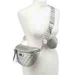 Miejska, pikowana nerka damska ze skóry ekologicznej - Rovicky-8