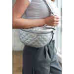 Miejska, pikowana nerka damska ze skóry ekologicznej - Rovicky-9