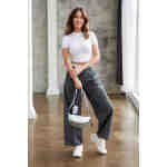 Miejska, pikowana nerka damska ze skóry ekologicznej - Rovicky-11