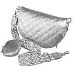 Miejska, pikowana nerka damska ze skóry ekologicznej - Rovicky-3