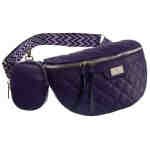 Miejska, pikowana nerka damska ze skóry ekologicznej - Rovicky-1