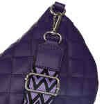 Miejska, pikowana nerka damska ze skóry ekologicznej - Rovicky-6