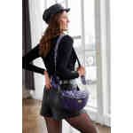 Miejska, pikowana nerka damska ze skóry ekologicznej - Rovicky-11