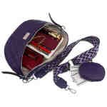 Miejska, pikowana nerka damska ze skóry ekologicznej - Rovicky-7