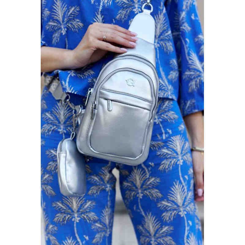 Saszetka damska-mini plecak ze skóry ekologicznej - Rovicky-10