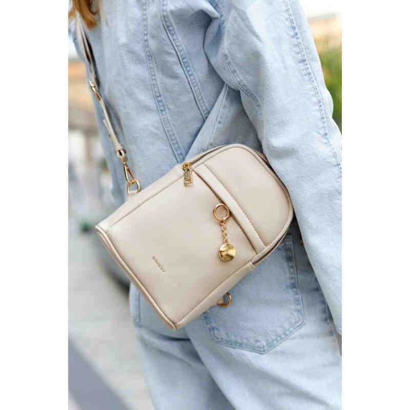 Saszetka damska na ramię wykonana ze skóry ekologicznej - Rovicky-12