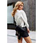 Saszetka damska na ramię wykonana ze skóry ekologicznej - Rovicky-11