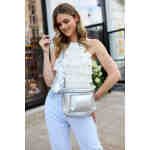 Elegancka saszetka damska na ramię wykonana ze skóry ekologicznej - Rovicky-11