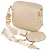 Elegancka saszetka damska na ramię z dodatkową portmonetką - Rovicky-3