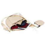 Elegancka saszetka damska na ramię z dodatkową portmonetką - Rovicky-6