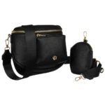 Elegancka saszetka damska na ramię z dodatkową portmonetką - Rovicky-1