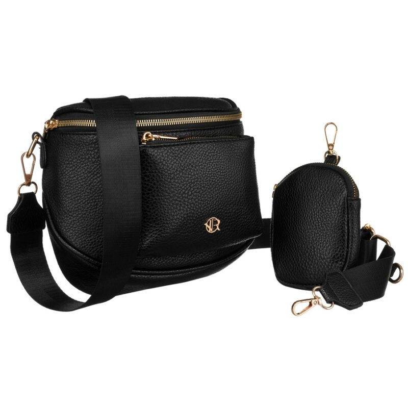 Elegancka saszetka damska na ramię z dodatkową portmonetką - Rovicky-1