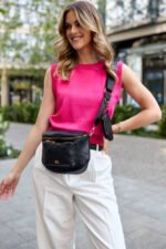 Elegancka saszetka damska na ramię z dodatkową portmonetką - Rovicky-8