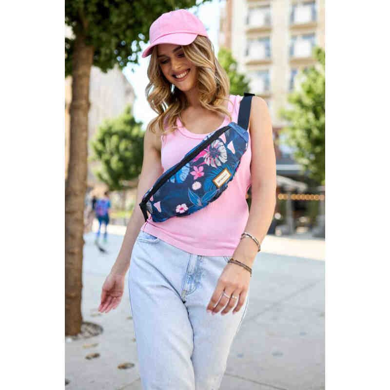 Praktyczna saszetka damska z trwałego poliestru - Rovicky-4