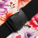 Saszetka biodrowa damska w kwiaty na suwak - Rovicky-8