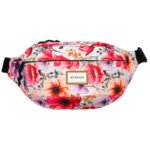 Saszetka biodrowa damska w kwiaty na suwak - Rovicky-2
