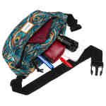 Nerka damska na ramię ze wzorem pawich piór - Rovicky-6