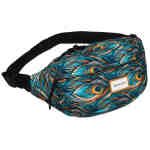 Nerka damska na ramię ze wzorem pawich piór - Rovicky-1