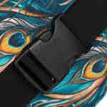 Nerka damska na ramię ze wzorem pawich piór - Rovicky-8