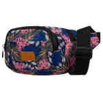 Pojemna modna saszetka nerka damska z roślinnym wzorem - Rovicky-6