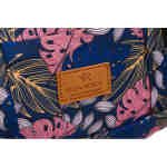 Pojemna modna saszetka nerka damska z roślinnym wzorem - Rovicky-4