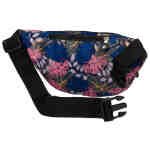 Pojemna modna saszetka nerka damska z roślinnym wzorem - Rovicky-10