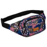 Pojemna modna saszetka nerka damska z roślinnym wzorem - Rovicky-1