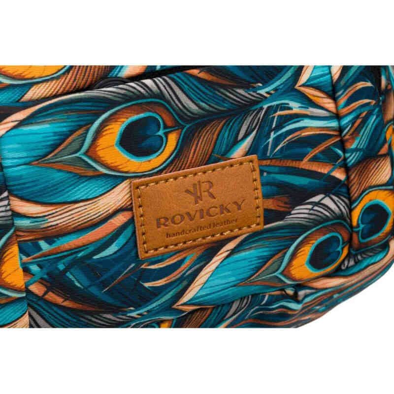 Torebka damska na pas z wyrazistym wzorem - Rovicky-3