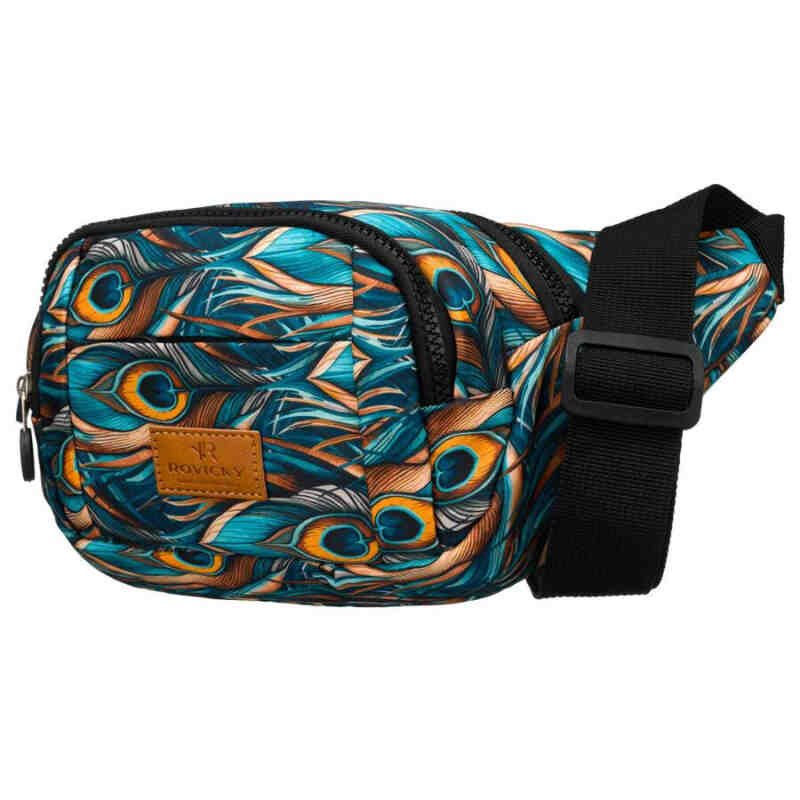 Torebka damska na pas z wyrazistym wzorem - Rovicky-4