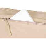 Beżowa nerka damska z poliestru zawieszona na regulowanym pasku - Peterson-9