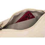 Beżowa nerka damska z poliestru zawieszona na regulowanym pasku - Peterson-8