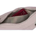 Saszetka damska z poliestru w kolorze lila z kieszonką na froncie - Peterson-9