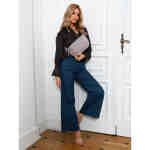 Saszetka damska z poliestru w kolorze lila z kieszonką na froncie - Peterson-3