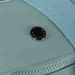 Niebieska, dwukomorowa saszetka damska z poliestru zamykana na suwak - Peterson-6