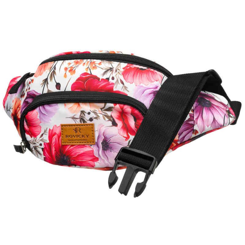 Wielokolorowa saszetka damska z wytrzymałego poliestru - Rovicky-3