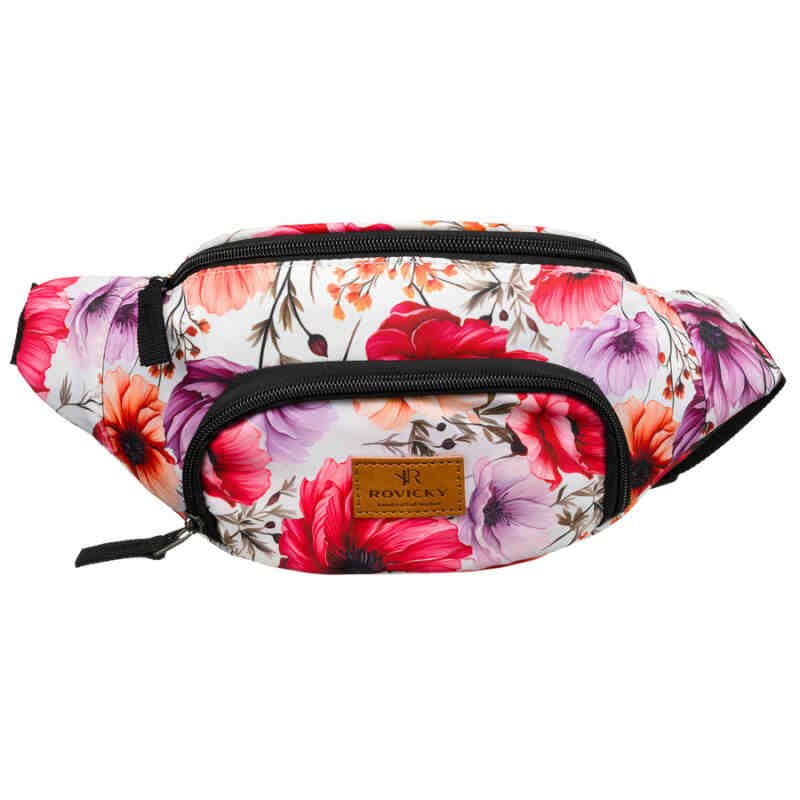 Wielokolorowa saszetka damska z wytrzymałego poliestru - Rovicky-2