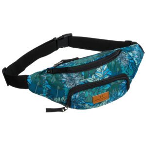 Saszetka damska z poliestru w roślinny wzór - Rovicky-1