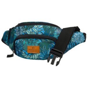 Saszetka damska z poliestru w roślinny wzór - Rovicky-2