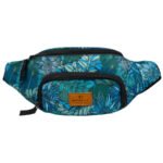 Saszetka damska z poliestru w roślinny wzór - Rovicky-3