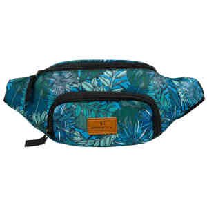 Saszetka damska z poliestru w roślinny wzór - Rovicky-3