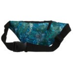 Saszetka damska z poliestru w roślinny wzór - Rovicky-4