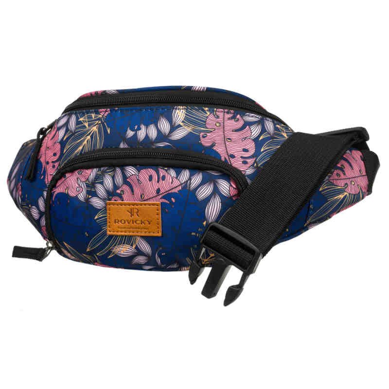 Praktyczna, miejska nerka damska z poliestru zamykana suwakiem - Rovicky-2